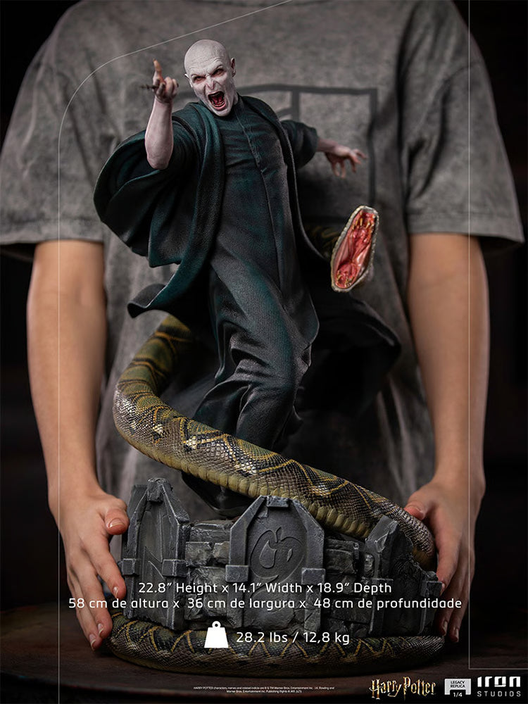 Statue Voldemort and Nagini Harry Potter Legacy